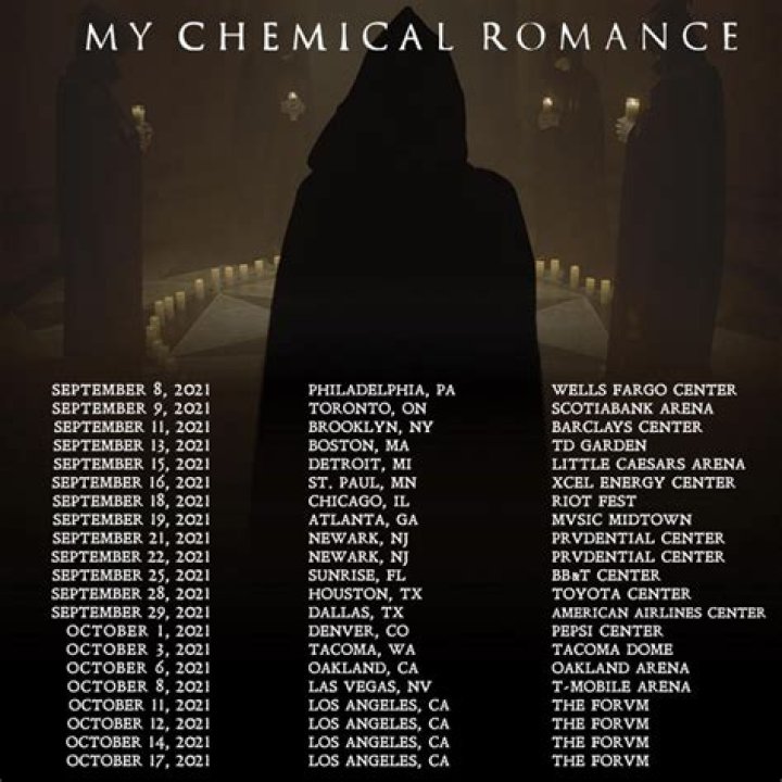 My Chemical Romance Postpone 2021 Tour Dates